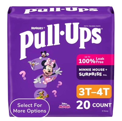 Calças de treino Pull-Ups para meninas, 3T-4T (32-40 libras), 20 unidades - Imagem 1 de 4