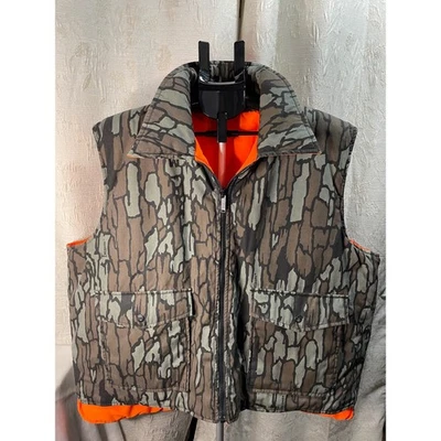 Rebark Winchester Camo Hunting Vest Orange Reversible Mens Outdoors - Image 1 of 4