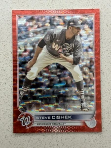 2022 Topps Update - Steve Cishek #US296 - Red Foil 082/199 - Nationals - Bild 1 von 2