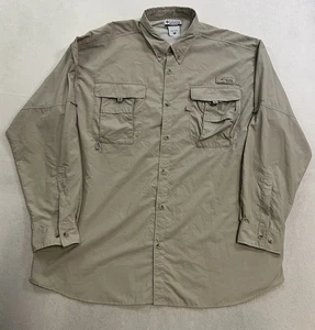 Columbia PFG Fishing Shirt Men’s Size XL Omni Shade Vented Long Sleeve Button Up - Picture 1 of 9