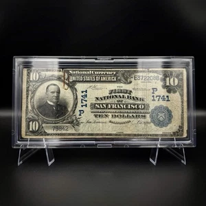 1902 San Francisco California $10 Date Back National Bank Note, Charter 1741 G - Picture 1 of 3