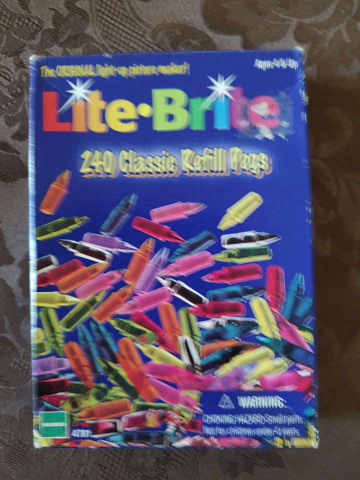 1990 Lite Brite 240 Refill Pegs Made in USA Milton Bradley A2