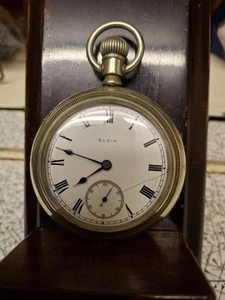 Elgin Pocket Watch, Swing Out Case, 18s, Working - Picture 1 of 9