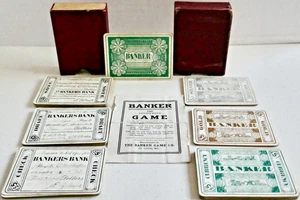 Rare Antique ca 1900 card game - BANKER: THE ARISTOCRATIC GAME - ST. LOUIS, MO. - Picture 1 of 22