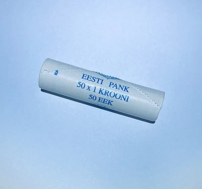 ESTONIA  1 KROON 2003 COIN ROLL - Image 1 of 4
