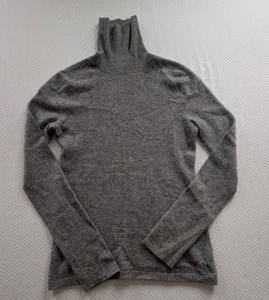 Christopher Fischer Sweater Women Gray Cashmere Turtleneck Pullover Knit Sz M? - Picture 1 of 13