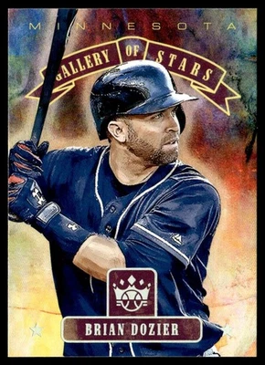 2018 Panini Diamond Kings Gallery of Stars Brian Dozier Minnesota Twins #GS8 - Image 1 of 2