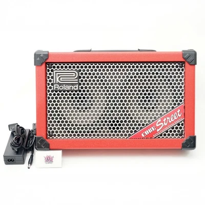 Roland CUBE Street Red Battery-Powered Stereo Combo Amp w/ AC Adapter Tested JPN - Image 1 of 4