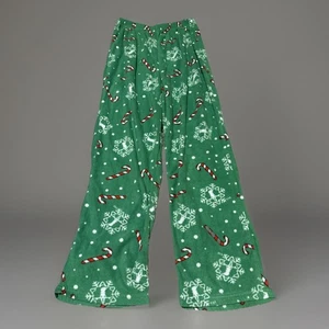 Boys Christmas Snowflakes And Candy Canes Pajama Pants - Picture 1 of 2