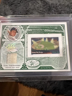 2005 Leaf Century Collection - Stamps Carl Yastrzemski #S-75 Green 05/34 (rare) - Image 1 of 4
