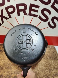 "Fully Restored" GRISWOLD Cast Iron Skillet 8" Large Logo 699 Seasoned Flat - Picture 1 of 7