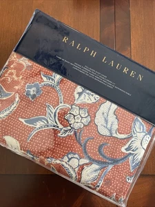 Funda Nórdica Ralph Lauren Completa Queen Naranja Mirabelle Floral Algodón $375 - Imagen 1 de 3
