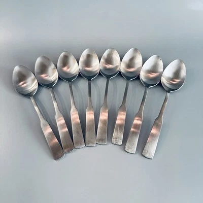 8 Stainless Soup Spoons Flatware Stanley Roberts Rogers Plymouth Cove Spoon Set - Image 1 of 4
