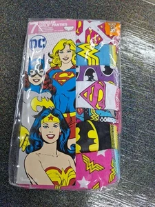 New DC 7 Girls Panties Wonder Woman & Super Girl Size 2T/3T - Picture 1 of 6