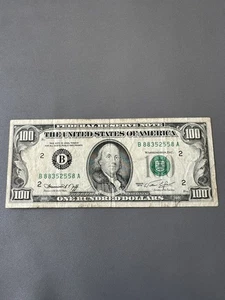 1974 $100 Old Used U.S. Currency Serial Number # B88352558A - Picture 1 of 4