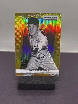 Ford Panini Prizm Whitey 2013 dorado Prizm 9/10 #182 HOF Nueva York Foto 1 de 4