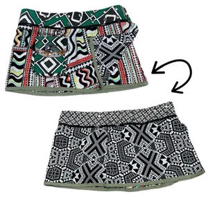 Falda reversible abstracta hippie con cartera talla única para mujer Zand Amsterdam años 70 - Imagen 1 de 10