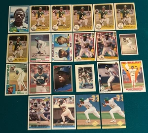 Ricky Henderson (22 Card Lot) 1981-1994 Oakland A’s New York Yankees HOF - Picture 1 of 5