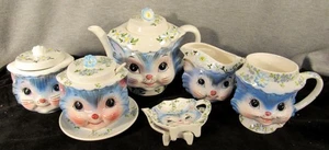 LOT 7 MISS PRISS TEA COFFEE CREAMER AND SURGAR BOWL SET - SET INCLUD (EZS003677) - Picture 1 of 12