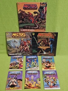 Vintage 1980's He-Man Masters of the Universe Comics & Story Books - Lot of 9!!! - Picture 1 of 14
