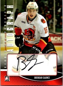 2010-11 In The Game Heroes and Prospects Autographs Brendan Gaunce Auto