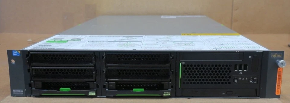 Fujitsu Primergy RX300 S6 2x 6-Core X5650 2.66GHz 64GB Ram 446GB HDD 2U Server - Image 1 of 4
