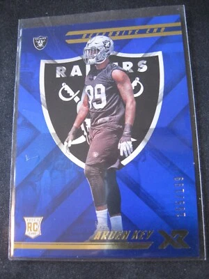 ARDEN KEY 2018 Panini Xr BLUE #140 Oakland Raiders 155/199 MINT Rookie RC - Image 1 of 3