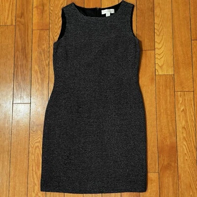 Petite Sophisticate Sleeveless Tweed Style Pencil Dress Women’s 6 Free Shipping - Image 1 of 4