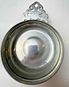 Williamsburg Restauración Stieff Peltre Porringer Manejo Cuenco 4 1/2" CW15-14 De Colección - Imagen 1 de 6