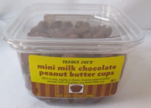 TRADER JOE'S MINI MILCHSCHOKOLADE ERDNUSSBUTTERBECHER 12-OZ BOX - Bild 1 von 5