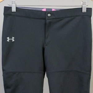 Girl's Under Armour Large 27"-31" Softball Pants ~ Capri Length ~ Black - Picture 1 of 8