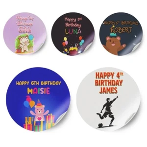 Pegatinas Personalizadas Cualquier Nombre Diseño Genérico Cumpleaños Decoración Fiesta Etiqueta 51 - Imagen 1 de 11