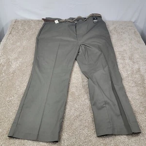 New David Taylor Wrinkle Free Casual Pants with Belt Extra Sizes W50 L30 NWT - Picture 1 of 6
