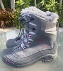 Women's Columbia Snow Boots 200g Grams, Size 5 Water Proof Faux Fur Gray 