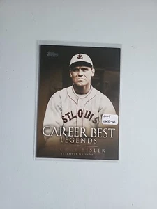 2009 Topps #LGCB-GS George Sisler Legends of the Game Career Best Card - Picture 1 of 4