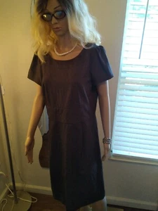 Women Adrienne Vittadini Dress Gray Size 14 EUC! - Picture 1 of 6