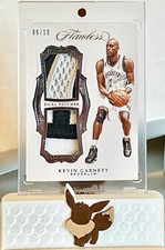 2018-19 Panini Flawless Kevin Garnett DUAL VERTICAL PATCH #6/10 Wicked Patches!!