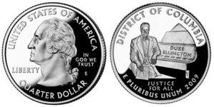 2009 S Proof State TERRITORY Quarter ~District of Columbia - 90% Silver (1 Coin) - Picture 1 of 1