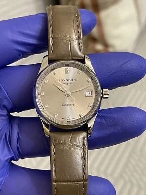 浪琴表 Master Collection 钻石 34 毫米 L2.357.4.07.4 V66268 女式瑞士制造 — 第 1/4 张图片