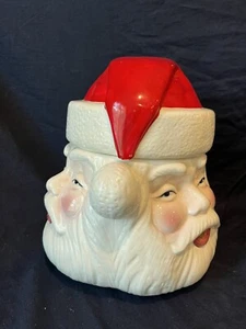 Vintage Santa Three Faces Cookie Jar 1994 - Picture 1 of 9
