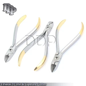 3 Pieces TC Pin & Ligature Cutter Soft Wire Cutter With Tip Orthodontic - Picture 1 of 3