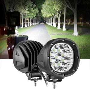 4" Driving LED Round Spot Lights Fog Work Offroad Pods Lamp ATV SUV Truck Bar - Picture 1 of 12