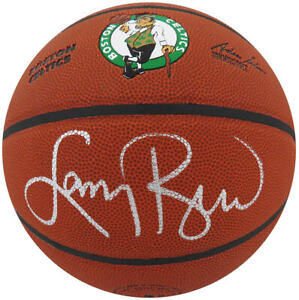Larry Bird Signed Wilson Boston Celtics Logo NBA Basketball (SS COA/ BIRD HOLO)