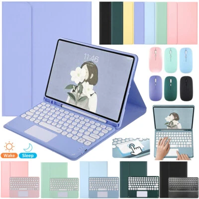 For iPad Pro 12.9 3rd 4th 5th 6th Bluetooth Keyboard W/Touchpad Mouse Case Cover - Image 1 of 4