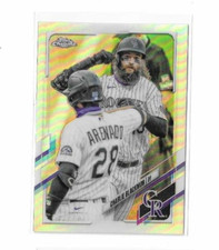 2021 Topps Chrome Refractor #67 Charlie Blackmon Colorado Rockies