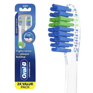 Oral-B Indicator Contour Clean Manual Toothbrush Soft Bristles 2 Count 12 Pack - Picture 1 of 2