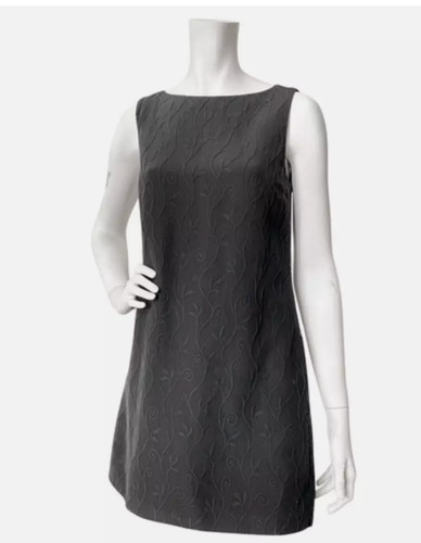 Versace Jeans Couture mini abito nero con fiori ricamati Taglia M (44IT)