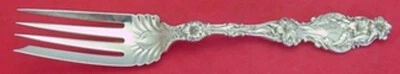 Lily by Whiting Sterling Silver Cold Meat Fork Large 8 3/4" Serving Silverware - Image 1 of 2
