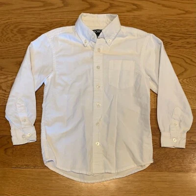 Cherokee White Long Sleeve Button Down Dress Shirt Boys Size Extra Small XS 4-5 - Image 1 of 4