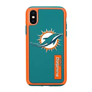 FOCO NFL Miami Dolphins Dual Hybrid Case for iPhone X & XS (5.8") - Picture 1 of 1